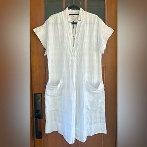 NWT! Banana Republic “Laurel” Linen-Cotton Utility Dress - L